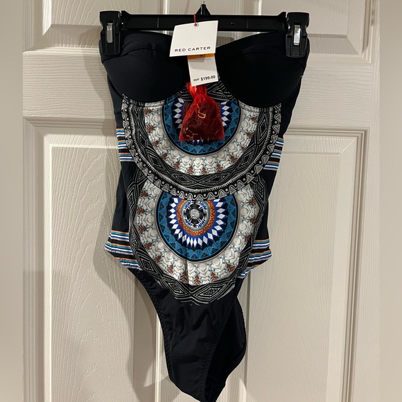 NWT Red Carter 1-piece Swimsuit Multiple Color Sz S/6 - Picture 1 of 6